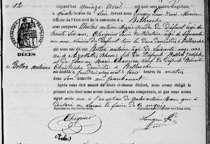 MARIAGE : le 22 juillet 1843 à Azolette (Rhône) (suite et fin) MARIAGE : le 22 juillet 1843 à Azolette (Rhône) (suite et fin)